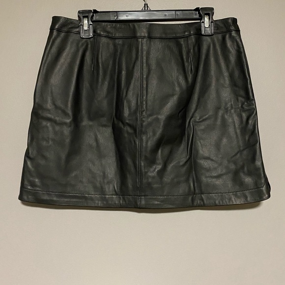 JOIE Mayfair Leather Mini Skirt - Picture 6 of 9